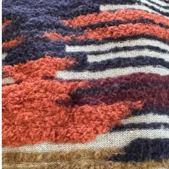 Lucky Brand Aztec Print Southwestern BOHO Lightweight Cozy Cardigan Sweater - Picture 13 of 13